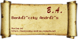 Benkóczky András névjegykártya